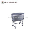 P252 80L Oval Beverage Rolling Cooler Bverage Cart